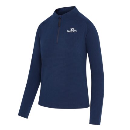 Ladies LS 1/4 Zip Shirt - Navy