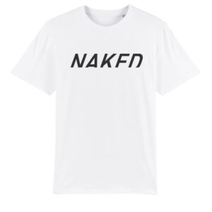 Naked Big Logo T White — l