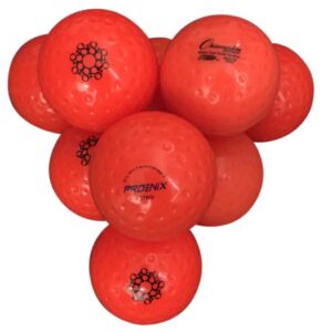Club Training Ball Dimple (12 in a Bag) — orange-dimple