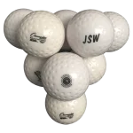 Club Training Ball Dimple (12 in a Bag) — white-dimple