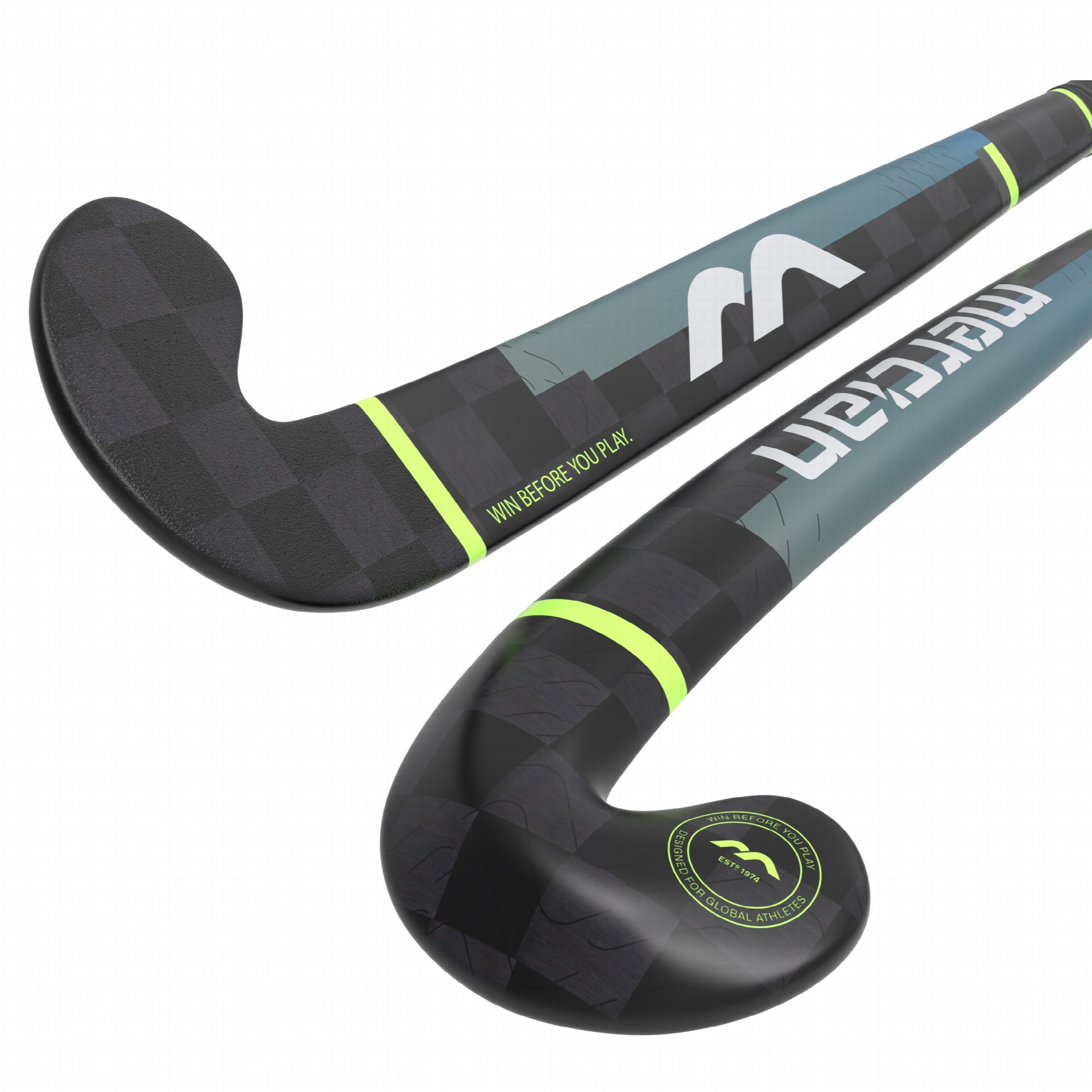 Mercian Elite CK95SC Ultimate V2 Bend Hockey Stick - Elite Composite Solid Core Technology — 36-5 carbon-green-irridescent Mercian Elite CK95SC Ultimate V2 Bend Hockey Stick - Elite Composite Solid Core Technology — 36-5 carbon-green-irridescent