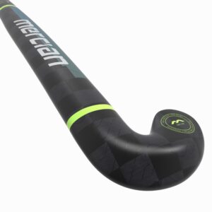Mercian Elite CK95SC Ultimate V2 Bend Hockey Stick - Elite Composite Solid Core Technology — 37-5 carbon-green-irridescent