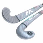 Mercian Evolution CKF75 DSH Bend Hockey Stick - Advanced Composite Stick — 36-5 silver-carbon-aqua