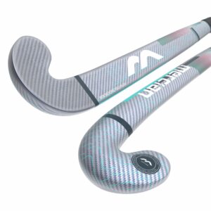 Mercian Evolution CKF75 DSH Bend Hockey Stick - Advanced Composite Stick — 36-5 silver-carbon-aqua
