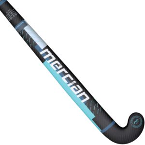 Mercian Evolution CKF75i Indoor Hockey Stick – Silver Carbon/Aqua — 36-5 silver-carbon-aqua