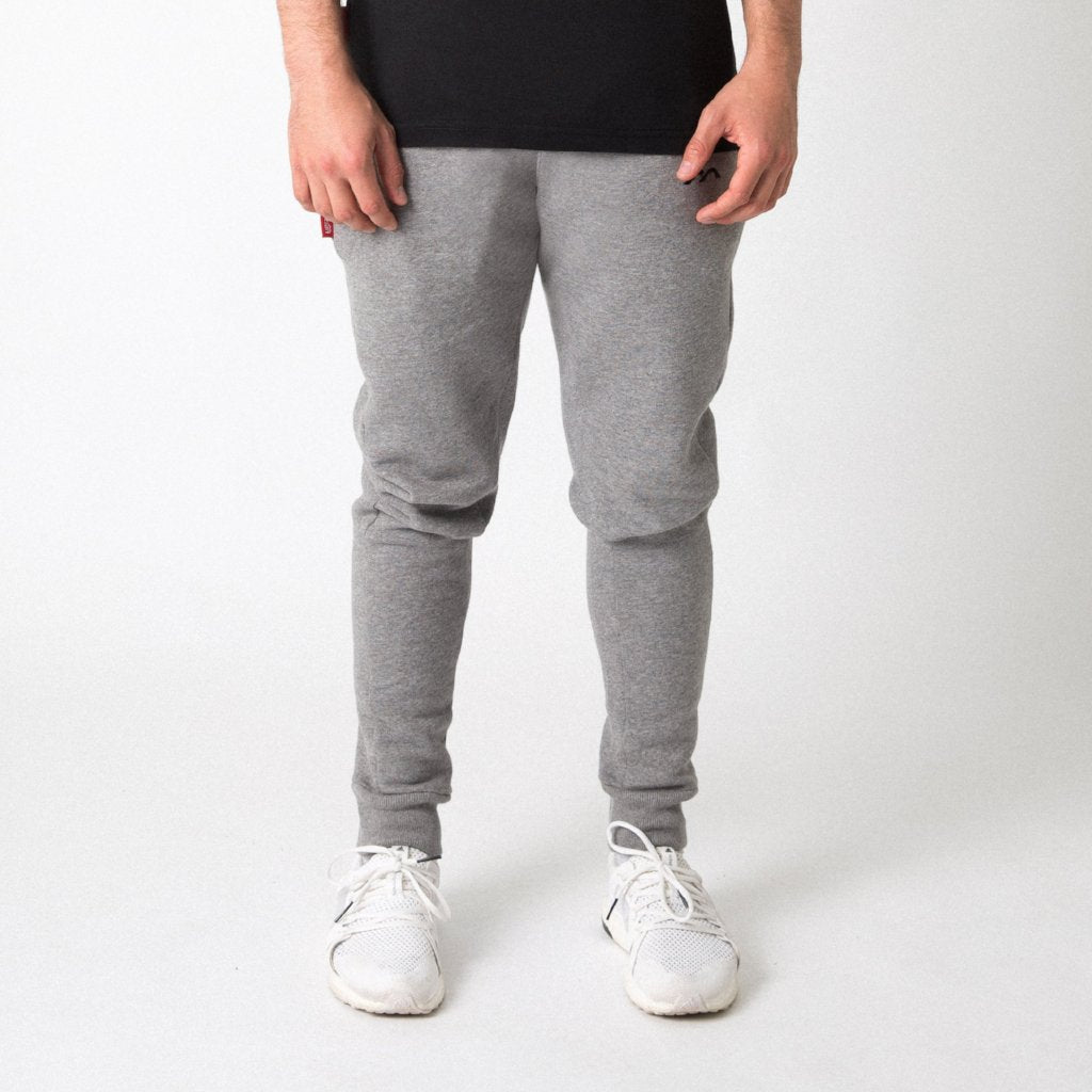 Mercian Slim Fit Cotton Sweatpants — grey l
