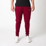 Mercian Slim Fit Cotton Sweatpants — maroon l