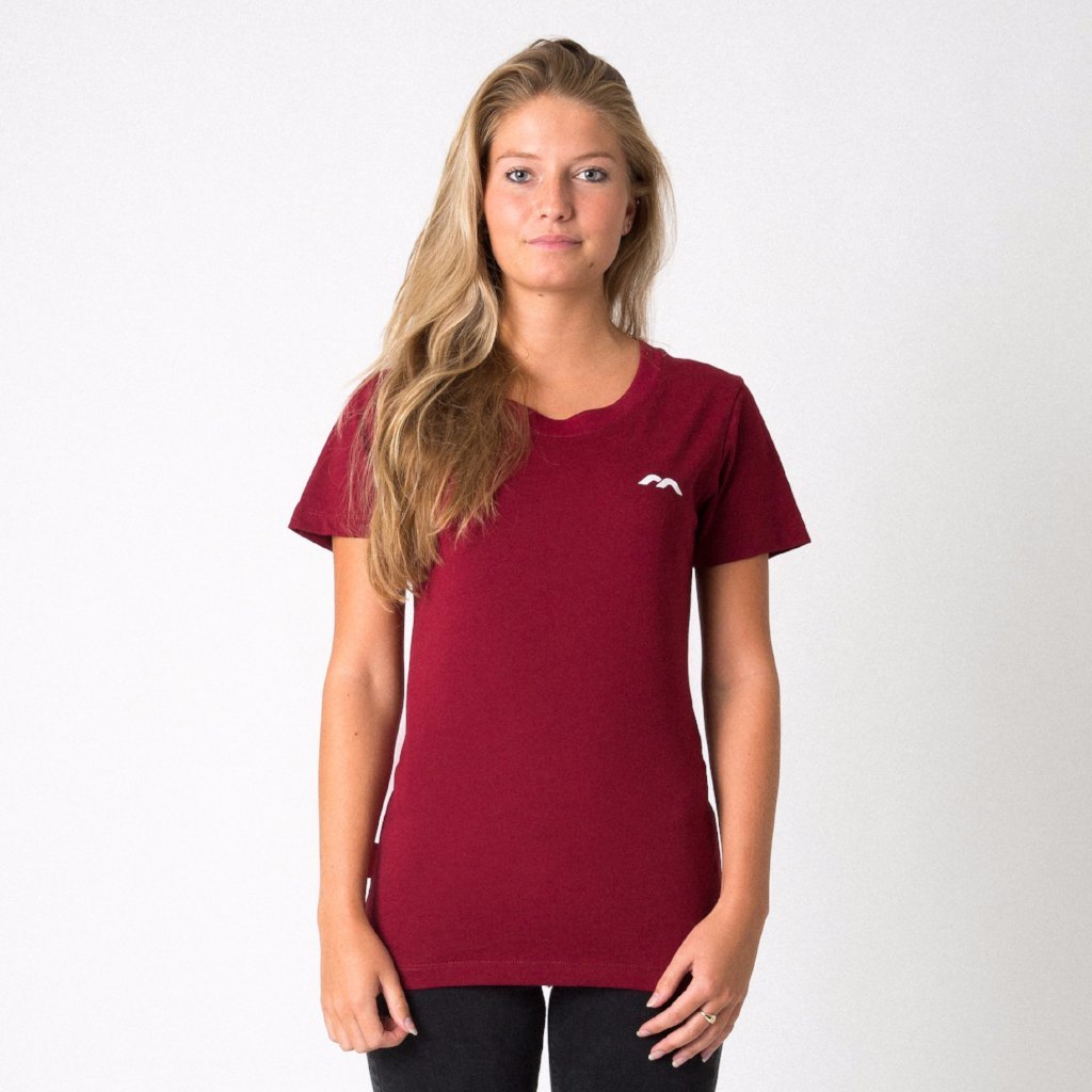 Mercian Ladies Tee Shirt — maroon l