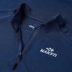 Naked Men's Long Sleeve 1/4 Zip Shirt — l
