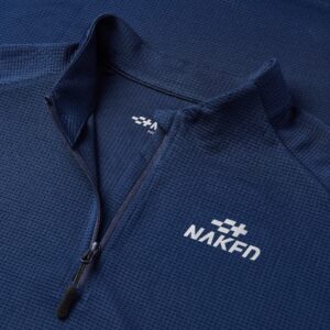 Naked Men's Long Sleeve 1/4 Zip Shirt — l