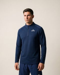 Naked Men's Long Sleeve 1/4 Zip Shirt — xs