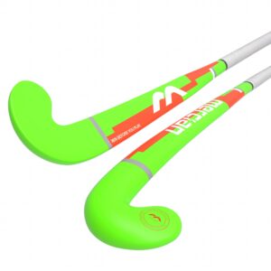 Mercian Genesis Wood Hockey Stick 22" to 32" Sizes — 22 neon-orange