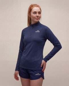 Naked Ladies Long Sleeve 1/4 Zip Shirt — xs